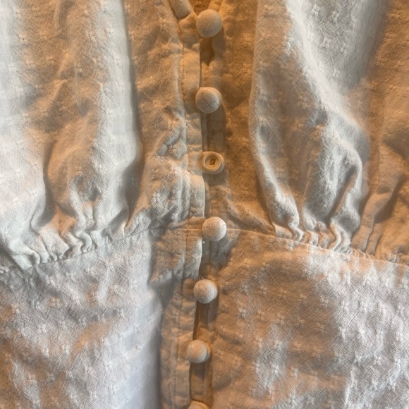 Tie-sleeve Evie Top in Textured Gingham - Size 4 - Picture 5 of 8